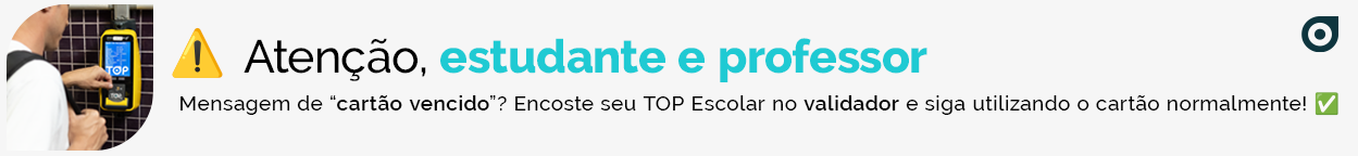 No dia 07/12, de 00h40 até 3h40, nossos canais de venda estarào indisponíveis para atualização. Planeje-se e adiante suas compras de QR Code e recarga!